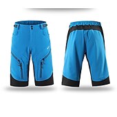 זול מכנסיים, טייצים ומכנסיים קצרים לגברים-בגדי ריקוד גברים מכנסי רכיבה באגי מכנסי אופניים אופניים מכנסיים קצרים מכנסיים קצרים רחבים התאמה רגועה רכיבת הרים רכיבת כביש ספורט 3D לוח ייבוש מהיר רוכסן עמיד למים רך שחור ירוק צבא ביגוד