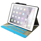 זול נרתיק iPad-לוּחַ כיסויים מכסים ל עבור Apple אייפד אייר 5 ipad 9th 8th 7th Generation 10.2 inch מסתובב360מעלות מגנטי עמיד בזעזועים פרפר פנדה נוף TPU עור PU
