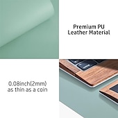 cheap Mouse Pad-Basic Mouse Pad 35.4*17.7*0.08 inch Non-Slip Waterproof Leather Mousepad for Computers Laptop PC Office Home Gaming