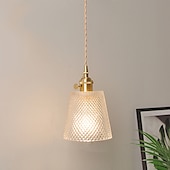 cheap Island Lights-13 cm Single Design Pendant Light LED Glass Antique Brass Modern Nordic Style 85-265V