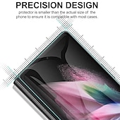 preiswerte Bildschirmschutzfolien für Samsung-2 Sätze Schutzfolie Für Samsung Galaxy Z-Falte 6 Z Fold 5 Z Fold 4 Z Fold 2 Z Fold 3 TPU-Hydrogel 9H Härtegrad Selbstheilung Anti-Fingerprint High Definition (HD) Ultra dünn