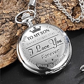 cheap Pocket Watches-Pocket Watch for Men Analog Quartz Tonneau Vintage Magnetic Metal Design Quartz Pocket Watches Necklace Fob Watches Chain Pendant Watch Unisex Gift