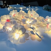 cheap Battery String Lights-Flower Shape LED Fairy String Lights 3M-20LEDS 1.5M-10LEDs Garland Light Christmas Wedding Party Garden Home Holiday Decoration