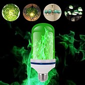 abordables Bombillas LED tipo globo-Bombillas de llama led 7w e27 llama parpadeante accesorios de halloween ahorro de energía para festival halloween navidad paty ac85-265v