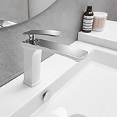economico Classici-rubinetto lavabo bagno - classico / cascata nichel spazzolato / galvanizzato / finiture verniciate monocomando rubinetti vasca monoforo