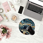 Недорогие Коврик для мыши-Базовый коврик для мыши 7.9*7.9 дюймовый Противоскользящий ЗАЩИТА ОТ ВЛАГИ Резина Ткань Коврик для мыши для компьютеров Портативный ПК Офис Дом Игры