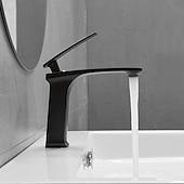 economico Classici-rubinetto lavabo bagno - classico / cascata nichel spazzolato / galvanizzato / finiture verniciate monocomando rubinetti vasca monoforo