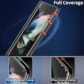 preiswerte Bildschirmschutzfolien für Samsung-2 Sätze Schutzfolie Für Samsung Galaxy Z-Falte 6 Z Fold 5 Z Fold 4 Z Fold 2 Z Fold 3 TPU-Hydrogel 9H Härtegrad Selbstheilung Anti-Fingerprint High Definition (HD) Ultra dünn
