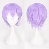 economico Parrucche Anime-s parrucche cosplay per uomini e donne parrucca anime in fibra resistente al calore parrucche di halloween da 12 pollici