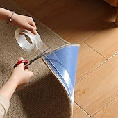 cheap Home Supplies-Double Sided Tape Tape Waterproof Wall Tape Reusable Heat Resistant Bathroom Home Decoration Tapes Transparent Strips Transparent Tape Poster Carpet Tape for Paste Items 3x200cm(1x79in）