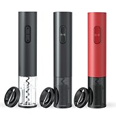 お買い得  バー用品-電気赤ワインコルク栓抜き自動ブドウワインボトルオープナー照らされたホイルカッターはコルクキッチンガジェットを取り出します
