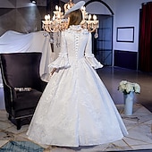 voordelige Jurken-cinderella maria antonietta retro vintage rococo victoriaans renaissance 18e eeuw prinses koloniale periode jurk dames jacquard kostuum vintage cosplay prestatie bruiloft 3/4-mouwen