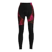 tanie Damskie spodnie, szorty i spódnice-Damskie Spodnie rowerowe Rower Majtki Rajstopy Kolarstwo górskie Kolarstwie szosowym Sport Graficzny Keep Warm Wkładka 3D Zatrzymujący ciepło Oddychający Żółty Czerwony Odzież Odzież rowerowa