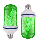 abordables Bombillas LED tipo globo-Bombillas de llama led 7w e27 llama parpadeante accesorios de halloween ahorro de energía para festival halloween navidad paty ac85-265v