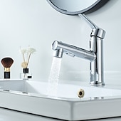 economico Classici-Rubinetto Lavabo Bagno Estraibile / Doccetta Estraibile Finiture Elettrodeposte / Verniciate Rubinetteria Monocomando Monoforo Lavabo Bagno