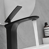 economico Classici-rubinetto lavabo bagno - classico / cascata nichel spazzolato / galvanizzato / finiture verniciate monocomando rubinetti vasca monoforo