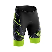 voordelige Heren Shorts, Panty&#039;s &amp; Broeken-Voor heren Fietsbroek Gevoerde wielrenshorts Fietsen Gewatteerde shorts Bergracen Wegwielrennen Sport 3D-pad Fietsen Ademend Sneldrogend Geel Rood Polyester Spandex Kleding Wielrenkleding