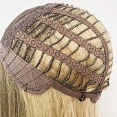 preiswerte ältere Perücke-Synthetische Perücken Locken Mit Pony Maschinell gefertigt Perücke Kurz A1 Synthetische Haare Damen Cosplay Weich Modisch Blond / Freizeitskleidung / Party / Abend / Täglich