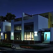 economico applique da esterno-applique da parete a led per esterni impermeabile ip65 8w illuminazione su e giù per interni lampada da parete curva a doppia testa lampada moderna camera da letto ac85-265v