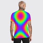 abordables T-shirts 3D-Homme Graphic T shirt Tee Manche Courte T-shirt 3D effet Col Rond Chemise Mode Frais Design Casual du quotidien Fin de semaine Rose Claire Bleu Vert Eté Vêtement Tenue Normal S M L XL 2XL 3XL 4XL