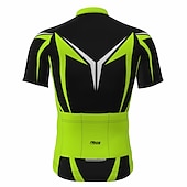 cheap Men&#039;s Jerseys-Men&#039;s Cycling Jersey Short Sleeve Bike Jersey Top with 3 Rear Pockets Mountain Bike MTB Road Bike Cycling Breathable Quick Dry Moisture Wicking Reflective Strips Black Yellow Red Polyester Sports