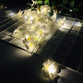 cheap Battery String Lights-Flower Shape LED Fairy String Lights 3M-20LEDS 1.5M-10LEDs Garland Light Christmas Wedding Party Garden Home Holiday Decoration