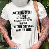 お買い得  メンズグラフィックTシャツ-男性用 グラフィック レタード Tシャツ カジュアルスタイル コットン１００％ 半袖 グラフィック シャツ ブラック ホワイト アーミーグリーン 快適なTシャツ バケーション カジュアル ファッションデザイナーの衣類