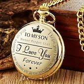 cheap Pocket Watches-Pocket Watch for Men Analog Quartz Tonneau Vintage Magnetic Metal Design Quartz Pocket Watches Necklace Fob Watches Chain Pendant Watch Unisex Gift