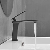 economico Classici-rubinetto lavabo bagno - classico / cascata nichel spazzolato / galvanizzato / finiture verniciate monocomando rubinetti vasca monoforo