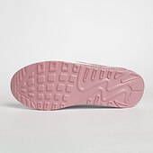 abordables Zuecos y sandalias de mujer-Mules sin cordones de malla transpirable de color rosa para mujer con suela con colchón de aire para comodidad informal, para caminar y todos los días