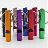 ieftine Comportament &amp; Antrenament Câini-1 bucăți fluier pentru câini din plastic cu pas înalt pentru dresaj de reamintire, fluier de dresaj de câini cu brelocuri (negru, portocaliu, albastru, violet, verde)