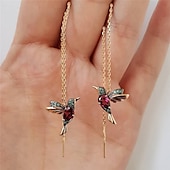cheap Earrings-Women&#039;s Earrings Chic &amp; Modern Street Bird Earring / Red / Blue / Fall / Winter / Spring