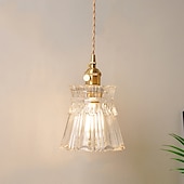 cheap Island Lights-13 cm Single Design Pendant Light LED Glass Antique Brass Modern Nordic Style 85-265V