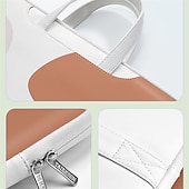 baratos Bolsas, estojos e luvas para laptop-capas para laptop 13,3&quot; 14&quot; 15,6&quot; polegadas, à prova d&#039;água à prova de choque, adequado para macbook air pro, hp, dell, lenovo, asus, acer, notebook chromebook, couro sintético cor mista, para