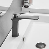 economico Classici-rubinetto lavabo bagno - classico / cascata nichel spazzolato / galvanizzato / finiture verniciate monocomando rubinetti vasca monoforo