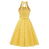 preiswerte Kleider-50er A-Linienkleid Retro Vintage 1950er Cocktailkleid Alltagskleid Partykostüm Schlagkleid Damenkostüm Vintage Cosplay Party / Abendkleid