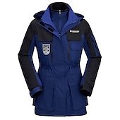 economico giacca attiva-piumino da donna escursionismo giacche 3-in-1 giacca da sci inverno esterno termico caldo impermeabile antivento leggero giacca invernale capispalla soprabito campeggio caccia pesca rosa bianco sporco arancione