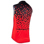 abordables Chaquetas y chalecos para hombre-Hombre Chaleco de Ciclismo Geométrico Sin Mangas Bicicleta Camiseta con 3 bolsillos traseros MTB Bicicleta Montaña Ciclismo Carretera Secado rápido Bandas Reflectantes Cómodo Dispersor de humedad