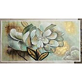 baratos Pinturas Florais/Botânicas-Mintura pintura a óleo artesanal em tela decoração de arte de parede moderna flor abstrata imagem para decoração de casa rolada sem moldura pintura não esticada