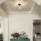 baratos Simplicidade Luminárias de Teto-led mini luz de teto luz de alpendre luz de corredor preto ouro 20 cm metal estilo vintage novidade acabamentos pintados tradicional clássico estilo nórdico 110-120v 220-240v