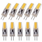 זול נורות דו-פיניות לד-10 יחידות נורת led g4 ac/dc12-24v cob אור led להחליף נורת הלוגן מסורתית של נורת סיליקה ג&#039;ל מנורת סיליקה ג&#039;ל עבור גוף תאורה תליון לבית