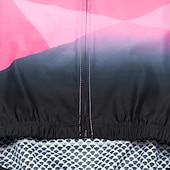 economico Maglie da donna-Per donna Maglia da Ciclismo Geometrico Manica Corta Bicicletta Maglia Top con 3 tasche posteriori Mountain Bike MTB Ciclismo su strada Asciugatura Rapida Strisce Riflettenti Tasca Posteriore