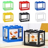ieftine Decor &amp; Pietriș de Acvarii-pvc acvariu pește betta mini acvariu accesorii pești betta decor bloc de construcție ornamental acvariu acvariu decorare animale de companie