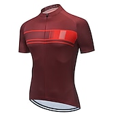 preiswerte Herrenbekleidungs-Sets-21Grams Herren Radtrikot mit Radhose kurz Trägern fahrradbekleidung set Kurzarm MTB Mountain Rennrad Schwarz Grün Dunkelgrün Streifen Fahhrad Sportkleidung 3D-Pad Atmungsaktiv Rasche Trocknung /