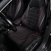 economico Coprisedili per auto-Copertura Universale per Sedile Anteriore Auto in PU Pelle Stile Moda Copertura Alta per Sedile Bucket Liscia Adatta alla Maggior Parte dei Veicoli