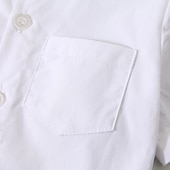 2 delar Ringbärarkostym Pojkar Barn Småbarn Skjorta och shorts Klädesset Utomhus Fest söt stil Häftig Mild Ensfärgat Vit Bomull billiga Pojkes formella kostym-2 delar Ringbärarkostym Pojkar Barn Småbarn Skjorta och shorts Klädesset Utomhus Fest söt stil Häftig Mild Ensfärgat Vit Bomull