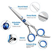 voordelige Hondenverzorgingsbenodigdheden-4 stks/set kappersschaar haar schaar professionele kappersschaar snijden dunner schaar kapper shear accessoires: