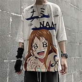 baratos Gráfico de personagem de desenho animado e filme-One Piece Nami Roronoa Zoro Tony Tony Chopper Japonesa/Curta Desenho Mangá Anime 3D Harajuku Arte Gráfica Kawaii Para Casal Homens Mulheres Adulto Regresso à Escola Impressão 3D
