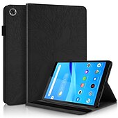 お買い得  レノボの場合-タブレット ケース カバー 用途 Lenovo M8 FHD / HD TB-8505/8506/8705 P11 Pro 2nd Gen 11.2&quot; TB-132/138 タブM10HD M10FHDプラス P11 (Plus) TB-J606 J607 J616 スタンド付き 鉛筆ホルダー(ペンなし) カードホルダー 木目 ソリッド 本革