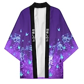 cheap Cartoon &amp; Movie Character Graphic-Agatsuma Zenitsu Kamado Tanjiro Rengoku Shinjurou Cartoon Kimono Anime 3D Harajuku Graphic Kawaii For Men&#039;s Adults&#039; Carnival Masquerade Back To School 3D Print